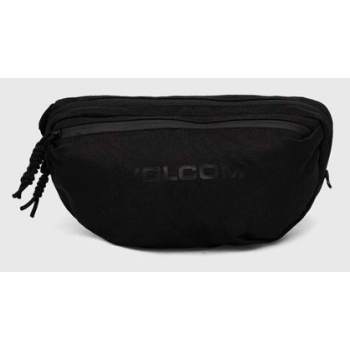 τσάντα φάκελος volcom χρώμα μαύρο 100% πολυεστέρας