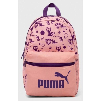 σακίδιο πλάτης puma phase small backpack χρώμα ροζ 100%
