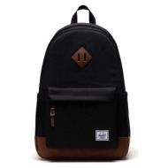 σακίδιο πλάτης herschel 11383-00055-os heritage backpack χρώμα: μαύρο 100% υφαντικό υλικό