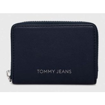 πορτοφόλι tommy jeans χρώμα ναυτικό μπλε 100% poliuretan