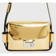 δερμάτινη τσάντα allsaints frankie χρώμα: χρυσαφί κύριο υλικό: 100% δέρμα βοοειδών
φόδρα: 100% βαμβά