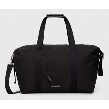τσάντα allsaints mito χρώμα μαύρο κύριο υλικό 100%