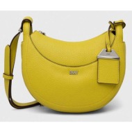 τσάντα dkny χρώμα: κίτρινο κύριο υλικό: 100% pu - πολυουρεθάνη
φόδρα: 100% ανακυκλωμένος πολυεστέρας