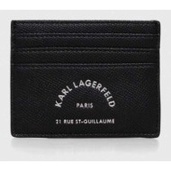 θήκη για κάρτες karl lagerfeld χρώμα: μαύρο κύριο υλικό: 100% poliuretan
φόδρα: 100% ανακυκλωμένος π