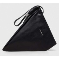 τσάντα calvin klein χρώμα: μαύρο 51% ανακυκλωμένος πολυεστέρας, 49% poliuretan