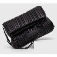 τσάντα karl lagerfeld χρώμα: μαύρο 58% ανακυκλωμένη πολυουρεθάνη, 42% poliuretan
