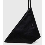 τσάντα calvin klein χρώμα: μαύρο 51% ανακυκλωμένος πολυεστέρας, 49% poliuretan