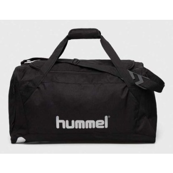 τσάντα hummel χρώμα μαύρο 100% πολυεστέρας