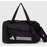αθλητική τσάντα adidas performance essentials 3s dufflebag xs essentials 3s dufflebag xs χρώμα: μαύρ