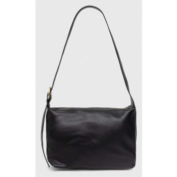 δερμάτινη τσάντα answear lab χρώμα μαύρο 100% φυσικό δέρμα