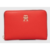 πορτοφόλι tommy hilfiger χρώμα: κόκκινο 51% ανακυκλωμένος πολυεστέρας, 49% poliuretan