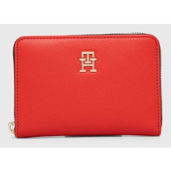 πορτοφόλι tommy hilfiger χρώμα κόκκινο 51% ανακυκλωμένος