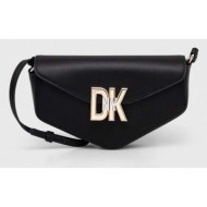 δερμάτινη τσάντα dkny χρώμα: μαύρο κύριο υλικό: 100% φυσικό δέρμα
φόδρα: 100% υφαντικό υλικό