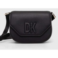 δερμάτινη τσάντα dkny χρώμα: μαύρο κύριο υλικό: 100% φυσικό δέρμα
φόδρα: 100% υφαντικό υλικό