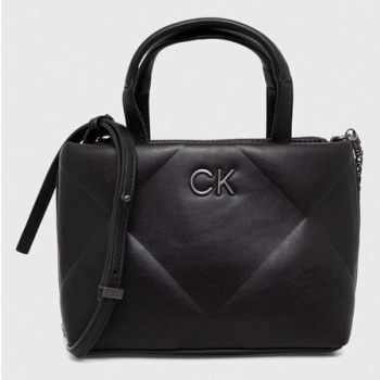 τσάντα calvin klein χρώμα μαύρο 51% ανακυκλωμένος