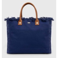 τσάντα παραλίας melissa odabash χρώμα: ναυτικό μπλε κύριο υλικό: 100% βαμβάκι
φόδρα: 100% πολυεστέρα
