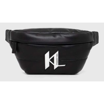 τσάντα φάκελος karl lagerfeld χρώμα μαύρο 58% ανακυκλωμένη