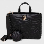 τσάντα liu jo χρώμα: μαύρο κύριο υλικό: 100% πολυεστέρας
φόδρα: 100% πολυεστέρας
φινίρισμα: 100% pol