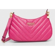 τσάντα guess χρώμα: ροζ κύριο υλικό: 100% poliuretan
φόδρα: 80% πολυεστέρας, 20% βαμβάκι