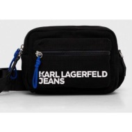σακκίδιο karl lagerfeld jeans χρώμα: μαύρο 65% ανακυκλωμένο βαμβάκι, 35% βαμβάκι