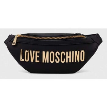 τσάντα φάκελος love moschino χρώμα μαύρο 100% poliuretan