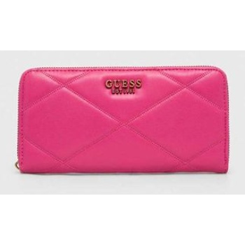 πορτοφόλι guess χρώμα ροζ κύριο υλικό 100%