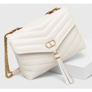 δερμάτινη τσάντα twinset χρώμα: άσπρο κύριο υλικό: 100% φυσικό δέρμα
φόδρα: 100% πολυεστέρας