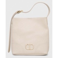 δερμάτινη τσάντα twinset χρώμα: μπεζ κύριο υλικό: 100% δέρμα μοσχάρι
φόδρα: 100% πολυεστέρας