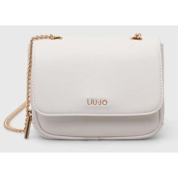 τσάντα liu jo χρώμα άσπρο κύριο υλικό 100%