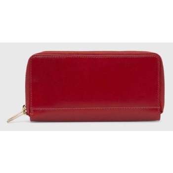 δερμάτινο πορτοφόλι answear lab γυναικεία, χρώμα κόκκινο