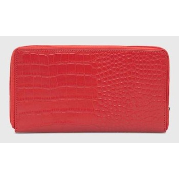 δερμάτινο πορτοφόλι answear lab γυναικεία, χρώμα κόκκινο