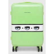 βαλίτσα chiara ferragni χρώμα: πράσινο πλαστική ύλη