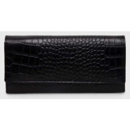 δερμάτινο πορτοφόλι answear lab γυναικεία, χρώμα: μαύρο 100% φυσικό δέρμα