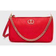 τσάντα twinset χρώμα: κόκκινο κύριο υλικό: 100% poliuretan
φόδρα: 100% πολυεστέρας