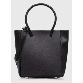 τσάντα sisley χρώμα μαύρο κύριο υλικό 100%