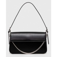 τσάντα sisley χρώμα: μαύρο 100% poliuretan