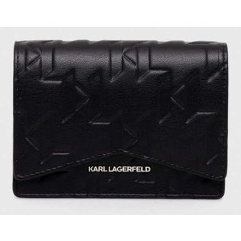 πορτοφόλι karl lagerfeld χρώμα μαύρο κύριο υλικό 42%