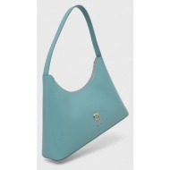 δερμάτινη τσάντα furla χρώμα: τιρκουάζ κύριο υλικό: 100% φυσικό δέρμα
φόδρα: 100% πολυεστέρας