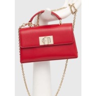 δερμάτινη τσάντα furla χρώμα: κόκκινο κύριο υλικό: 100% φυσικό δέρμα
σόλα: 80% πολυεστέρας, 20% φυσι