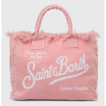 τσάντα παραλίας mc2 saint barth χρώμα ροζ