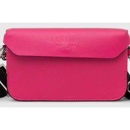δερμάτινη τσάντα allsaints χρώμα: ροζ κύριο υλικό: 100% δέρμα βοοειδών
φόδρα: 60% πολυαμίδη, 40% pol
