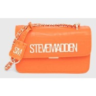 τσάντα steve madden bdoozy χρώμα: πορτοκαλί, sm13001043 κύριο υλικό: 100% poliuretan
φόδρα: 100% πολ