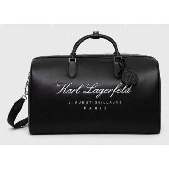 τσάντα karl lagerfeld χρώμα μαύρο 100% poliuretan