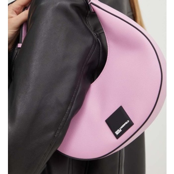τσάντα karl lagerfeld jeans χρώμα ροζ 58% ανακυκλωμένη