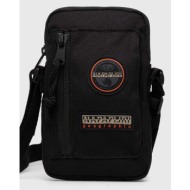 τσάντα napapijri h-voyage crossover χρώμα: μαύρο np0a4h670411 100% πολυεστέρας