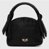 τσάντα pinko χρώμα: μαύρο κύριο υλικό: 100% πολυεστέρας
φόδρα: 100% poliuretan