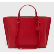 δερμάτινη τσάντα pinko χρώμα: κόκκινο κύριο υλικό: 100% φυσικό δέρμα