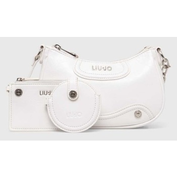 τσάντα liu jo χρώμα άσπρο κύριο υλικό 100% πολυεστέρας με
