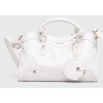 τσάντα liu jo χρώμα άσπρο κύριο υλικό 100%