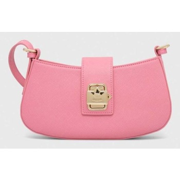 τσάντα chiara ferragni χρώμα ροζ κύριο υλικό 100%